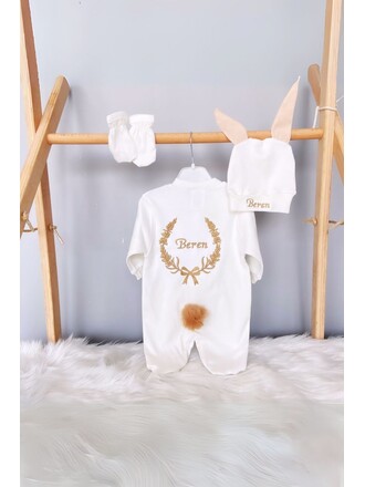 Hastane Çıkış Seti 3’lü Tavşanlı Lavanta Model