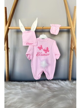 Hastane Çıkış Seti 3'lü Kelebekli