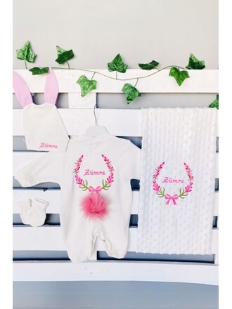 4’lü Hastane Çıkış Seti Lavanta Modelli