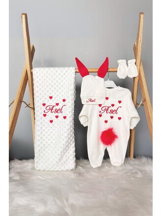 Hastane Çıkış Seti 4’lü Kalpli Model