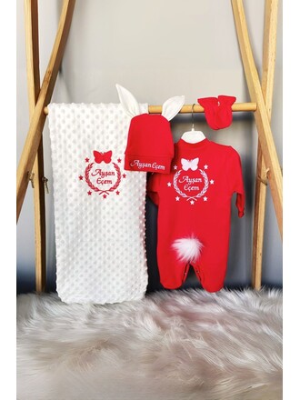 Hastane Çıkış Seti 4’lü Kelebek Taclı Yıldız