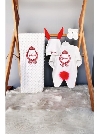 4’lü Hastane Çıkış Seti Prenses Tac Modeli