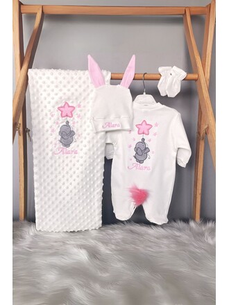 4’lü Hastane Çıkış Seti Yıldızlı Fil Model