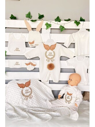 Kanatlı Çelenkli 10’lü Hastane Çıkış Seti