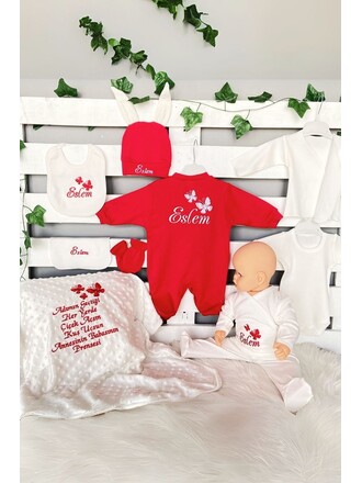 10’lu Hastane Çıkış seti Kelebek Motifli