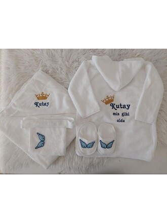 Hastane Çıkış Set Bornuzu Taclı Model