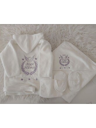 Hastane Çıkış Seti Bebek Bornoz Takımı 0-3YAŞ