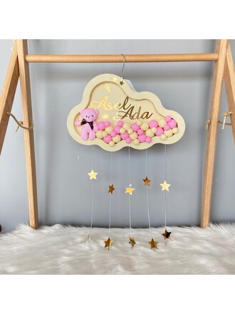 Yeni doğan Bebek Kapı Süsü  Bej