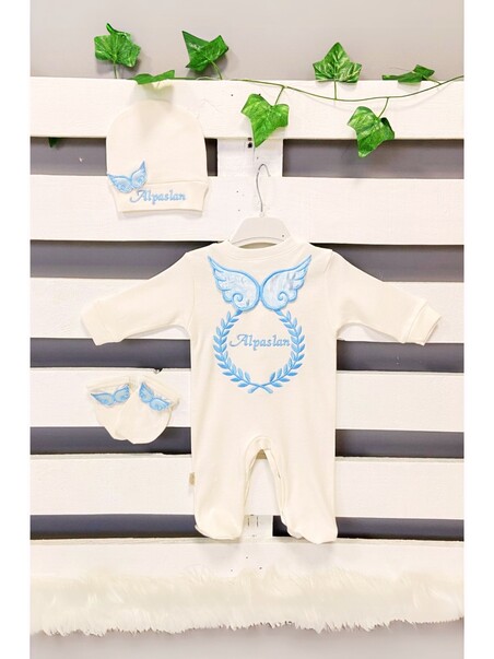 Hastane Çıkış Seti 3'lü Kanatlı Çelenk Model