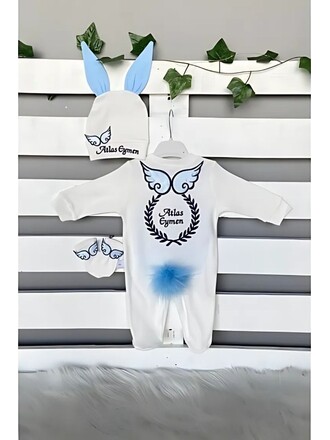 Hastane Çıkış Seti 3’lü Kanatlı Çelenk Model