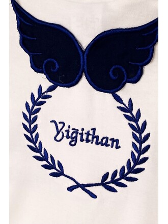 Hastane Çıkış Seti 3'lü Kanatlı Kısa Çelenk Model 2