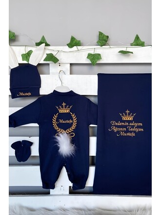 Hastane Çıkış Seti 4’lü  Beş Taçlı Gold Model