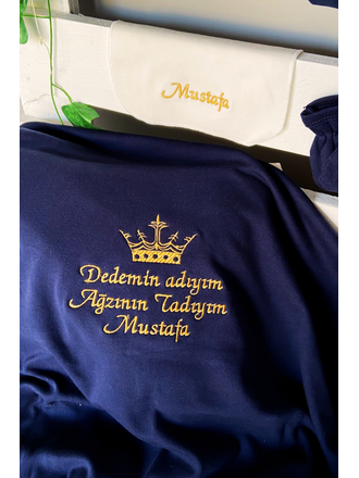 Hastane Çıkış Seti 4’lü  Beş Taçlı Gold Model 2