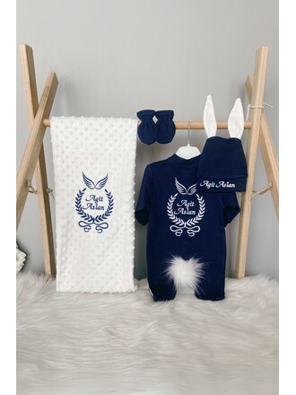 Hastane Çıkış Seti 4’lü  Melek Taçlı